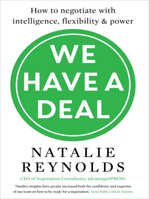 Title details for We Have a Deal We Have a Deal by Natalie Reynolds - Available